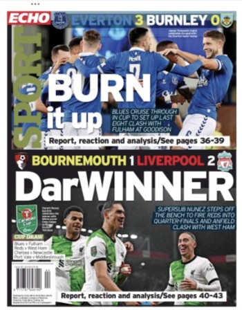 Liverpool Echo Backpage