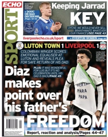 Liverpool Echo Backpage