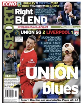 Liverpool Echo Backpage