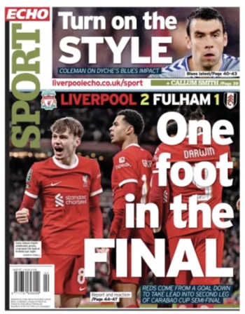 Liverpool Echo Backpage