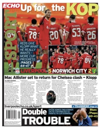 Liverpool Echo Backpage