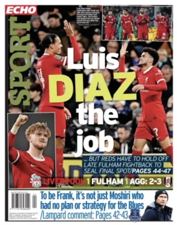 Liverpool Echo Backpage