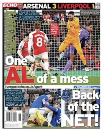 Liverpool Echo Backpage