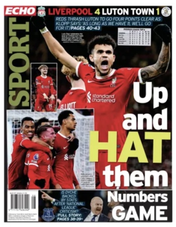 Liverpool Echo Backpage