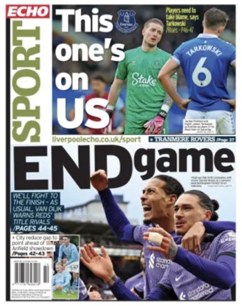 Liverpool Echo Backpage
