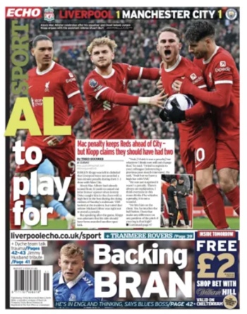 Liverpool Echo Backpage