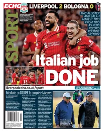 Liverpool Echo Backpage