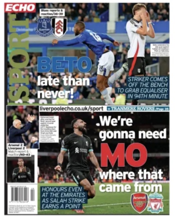 Liverpool Echo Backpage