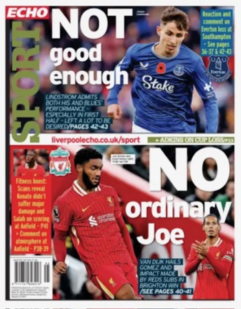 Liverpool Echo Backpage