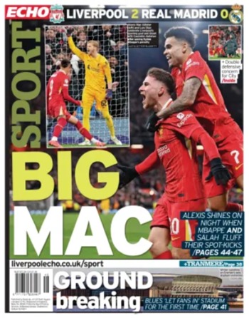 Liverpool Echo Backpage