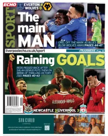 Liverpool Echo Backpage