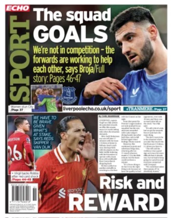 Liverpool Echo Backpage