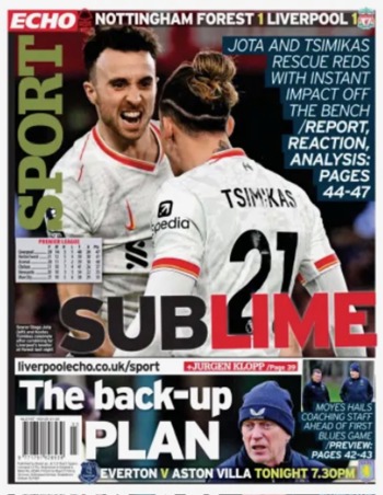 Liverpool Echo Backpage