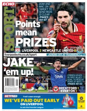 Liverpool Echo Backpage