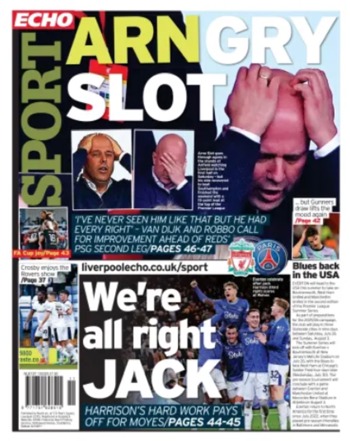 Liverpool Echo Backpage