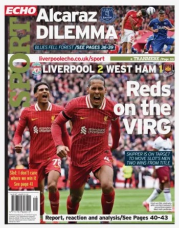 Liverpool Echo Backpage