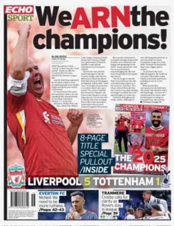 Liverpool Echo Backpage