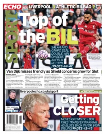Liverpool Echo Backpage