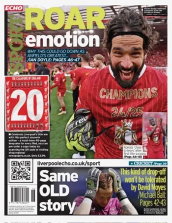 Liverpool Echo Backpage (29 Apr 2025)
