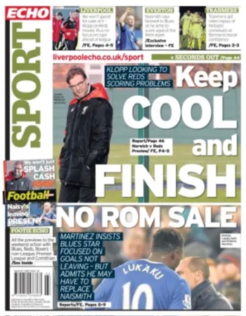 Liverpool ECho Backpage (Before match)
