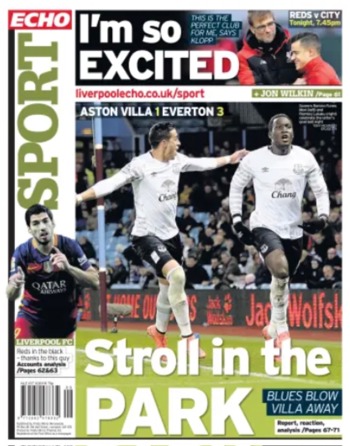 Liverpool Echo Backpage (Before match)