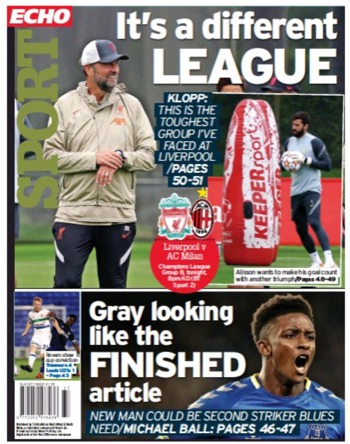 Liverpool Echo Backpage (Before)
