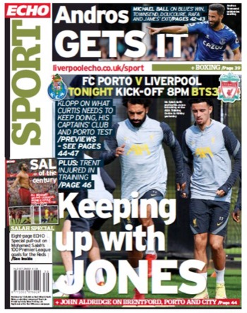 Liverpool Echo Backpage (Before)