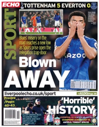 Liverpool Echo Backpage (Before match)