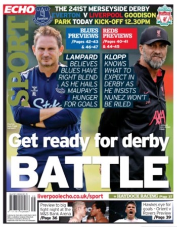 Liverpool Echo Backpage (Before match)
