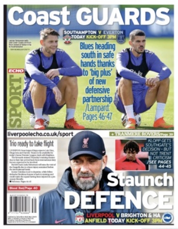 Liverpool Echo Backpage (Before match)