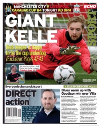 Liverpool Echo Backpage (Before match)