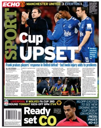 Liverpool Echo Backpage (Before match)