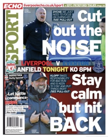 Liverpool Echo Backpage (Before match)