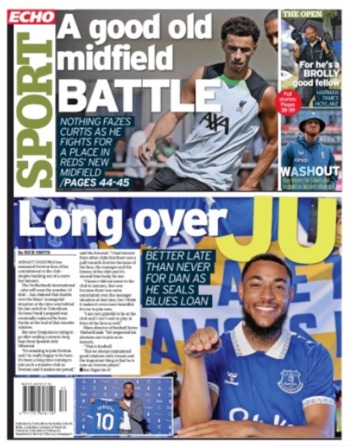 Liverpool Echo Backpage (Before match)