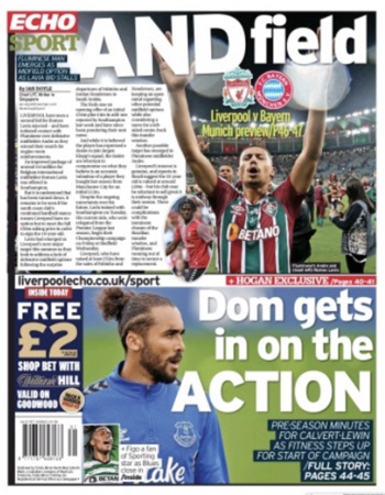 Liverpool Echo Backpage (Before match)