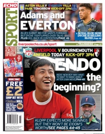 Liverpool Echo Backpage (Before match)