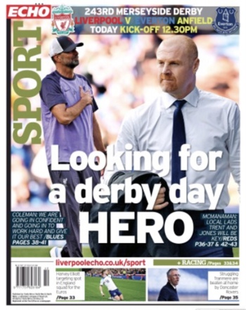 Liverpool Echo Backpage (Before match)