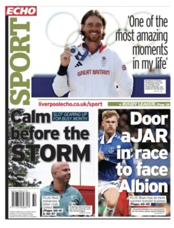 Liverpool Echo Backpage (Before match)