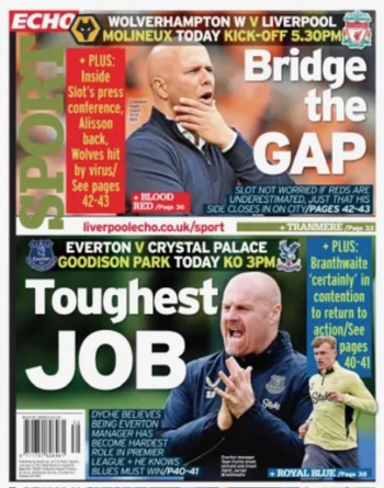 Liverpool Echo Backpage (Before match)
