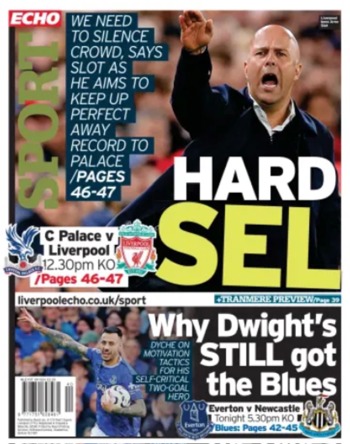 Liverpool Echo Backpage (Before match)