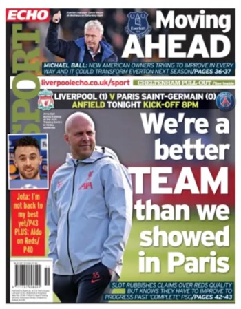 Liverpool Echo Backpage (Before match)