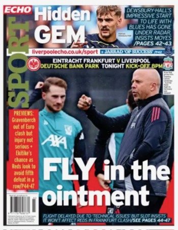 Liverpool Echo Backpage (Before match)