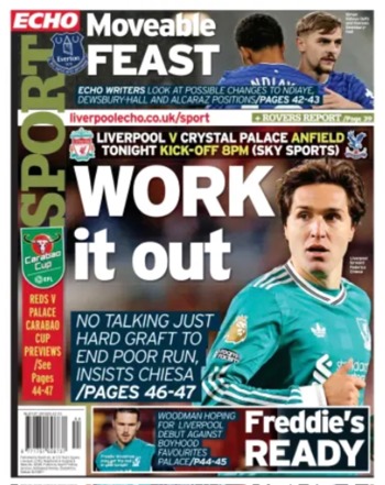 Liverpool Echo Backpage (Before match)