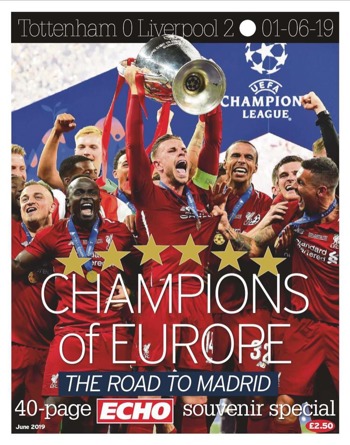 Liverpool Echo Champions Of Europe Souvenir