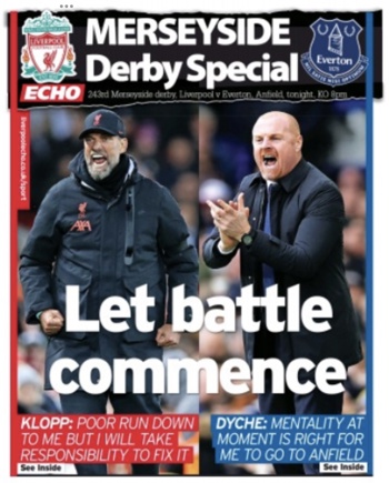 Liverpool Echo Derby Special Frontpage