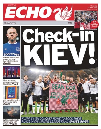 Liverpool Echo Frontpage