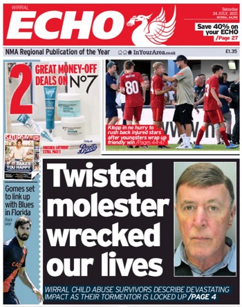 Liverpool Echo Frontpage
