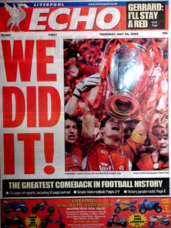 Liverpool Echo Frontpage