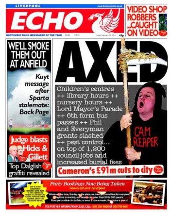 Liverpool Echo Frontpage