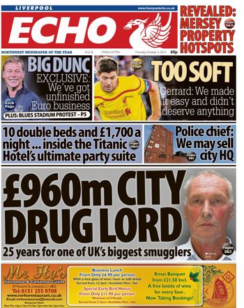 Liverpool Echo Frontpage